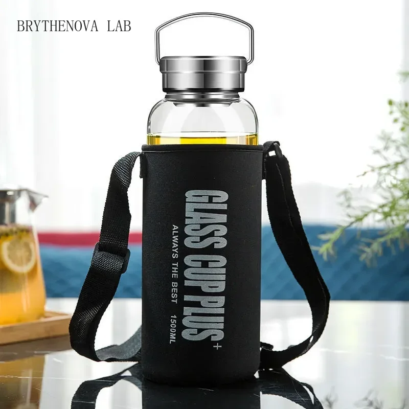 Outdoor Sport Glass Water Bottle - Botella de Agua de Vidrio de